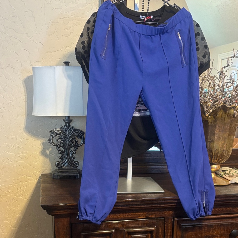 Vibrant Blue Jogger Pants